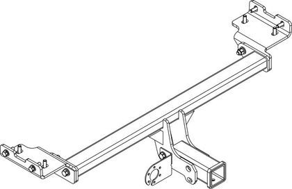 Фаркоп AvtoS под квадрат 50х50 для Hyundai ix35 2010-2015 без вставки и шара в комплекте. Артикул HY 22B