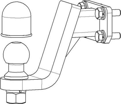 Фаркоп Oris (ранее Bosal) для Haval H9 2014-2021. Артикул 8006-E
