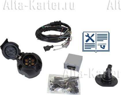 Штатная электрика фаркопа Rameder (полный комплект) 7-полюсная для Volkswagen Amarok 2010-2021. Артикул 111927