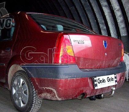 Фаркоп Galia оцинкованный для Renault Logan I седан 2004-2014. Быстросъемный крюк. Артикул D033C