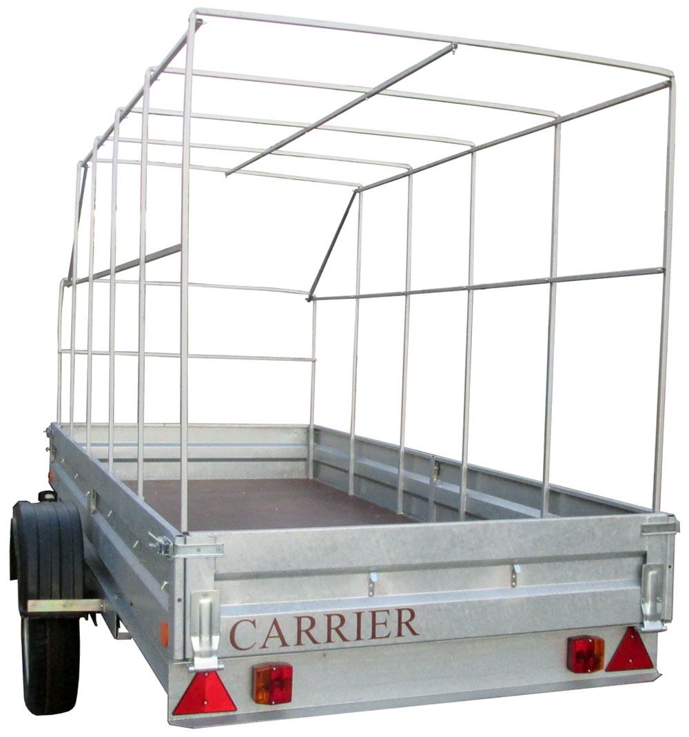Прицеп Carrier СПОРТ 2 УДЛИНЕННЫЙ Внутр. размеры 3240(Д)x1290(Ш)x300(В) - рессорная подвеска