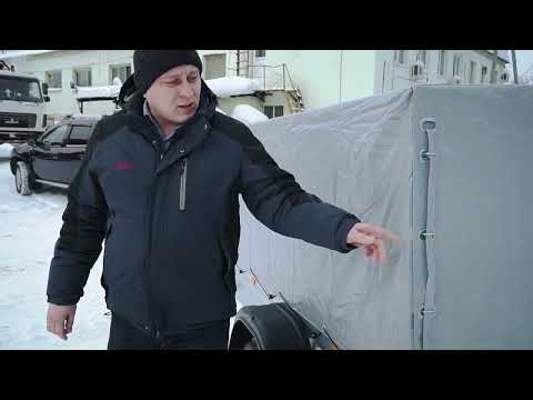 Легковой прицеп МЗСА 817700.002 с тентом высотой 1100мм. ЦЛП АРИВА