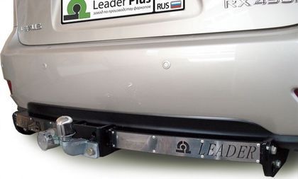 Фаркоп Лидер-Плюс для Lexus RX 270/350/450/450Н 2009-2015 (с накладкой из нерж. стали). Фланцевое крепление. Артикул L103-F(N)