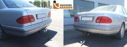 Фаркоп Aragon (быстросъемный крюк, горизонтальное крепление) для Mercedes-Benz E-Класс W210, S210 1995-2002.. Артикул E4115AS