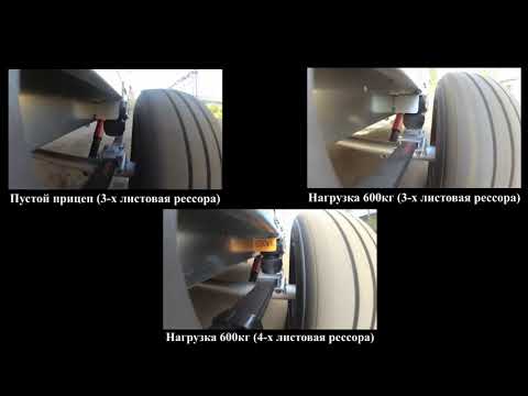 Работа подвески прицепа ССТ г  Саранск