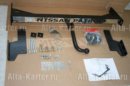 Фаркоп Союз-96 для Nissan Patrol Y61 2007-2010 Премиум. Артикул NPAT.10.4017