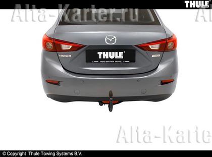 Фаркоп Brink (Thule) для Mazda 3 III седан 2013-2018. Быстросъемный крюк. Артикул 584600