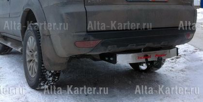 Фаркоп Oris (ранее Bosal) для Mitsubishi Pajero Sport II 2009-2016. (с декор. пластиной). Артикул 4157-ABP