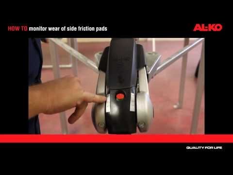 HOW TO monitor wear of side friction pads