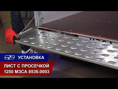 Лист с просечкой 1250 МЗСА 8536.0003