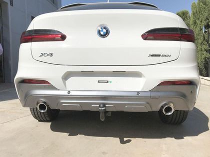 Фаркоп Aragon (быстросъемный крюк, вертикальное крепление) для BMW X4 G02 2018-2021. Артикул E0812BV