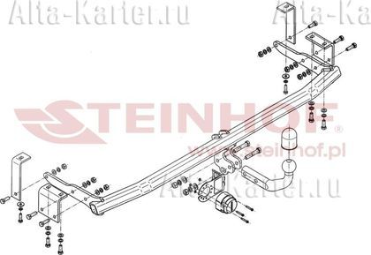 Фаркоп Steinhof для Mercedes-Benz Citan W415 2013-2021. Артикул M-103