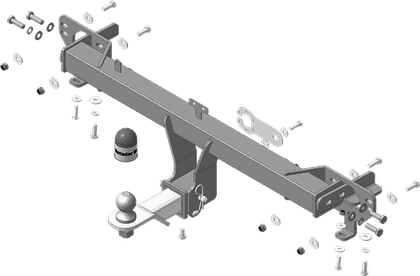 Фаркоп Мотодор под американский квадрат для Chery Tiggo 8, Tiggo 8 Pro 2019-2021. Артикул 99006-E