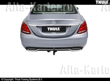 Фаркоп Brink (Thule) для Mercedes-Benz C-Класс W205 седан 2014-2021. (искл. AMG). Быстросъемный крюк. Артикул 588300