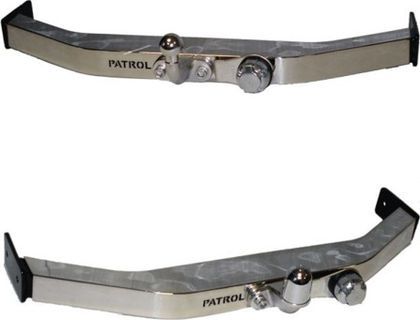 Фаркоп Baltex для Nissan Patrol Y62 2010-2021 с накладкой из нержавеющей стали. Фланцевое крепление. Артикул 15190008E