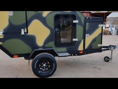 Видео обзор прицепа кемпера Чеглок  | Off-road Teardrop trailer - mini camper from Laggar Pro