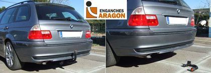 Фаркоп Aragon (быстросъемный крюк, вертикальное крепление) для BMW 3-серия E46 4D (Coupe, Cabrio, Touring) 1998-2012. Артикул E0800EV