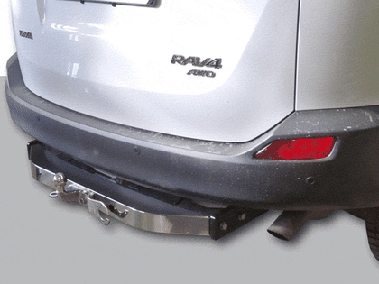 Фаркоп Baltex для Toyota RAV4 IV 2013-2019 с накладкой из нержавеющей стали. Фланцевое крепление. Артикул 24233908E