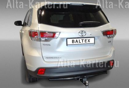 Фаркоп Baltex (заглушка с лого) для Toyota Highlander III 2014-2020. Быстросъемный крюк. Артикул 24.2790.31Z