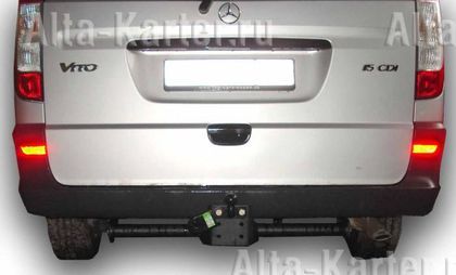 Фаркоп Лидер-Плюс для Mercedes-Benz Vito W639 фургон 2003-2010. Фланцевое крепление. Артикул M208-FC