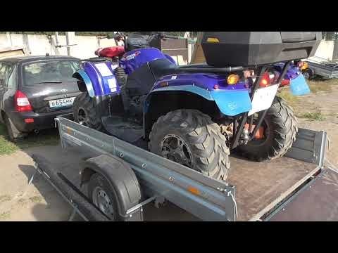 Прицеп для квадроцикла. Погрузка квадроцикла CFMOTO в прицеп МЗСА 817701. ЦЛП АРИВА