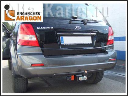 Фаркоп Aragon для Kia Sorento I BL 2002-2006. Фланцевое крепление. Артикул E3004AC